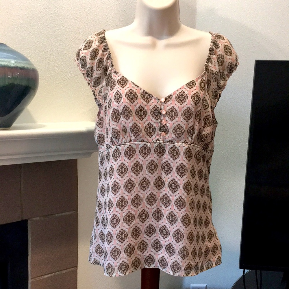Pink top from Loft